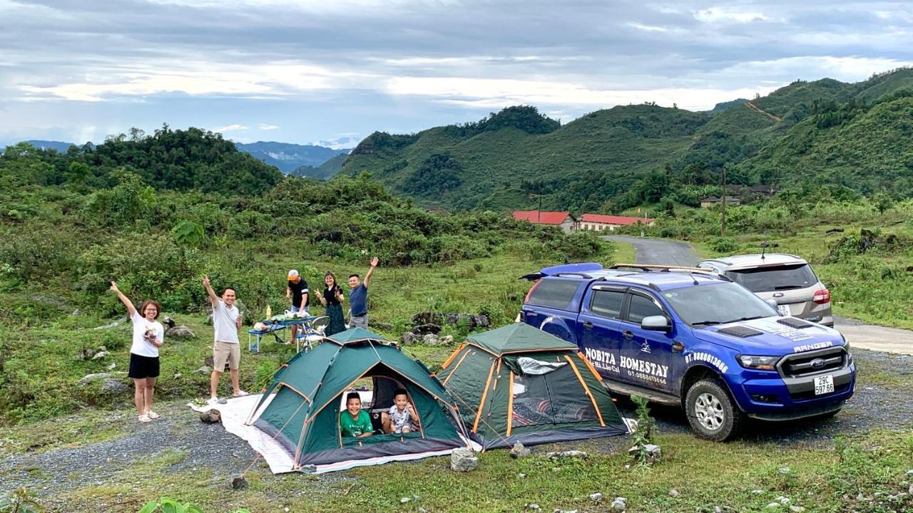 Nobita Homestay Bac Ha Exterior foto